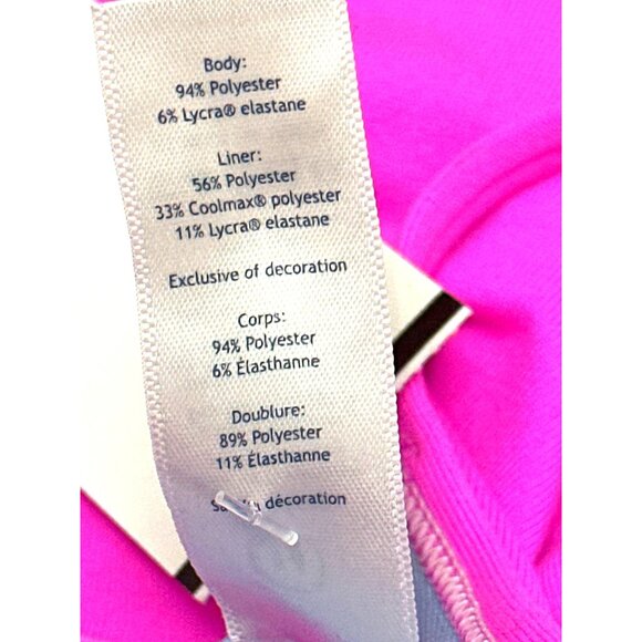 Lululemon IVIVVA Athletica Pink Racerback Tank Top Polyester Lycra Blend Active - Picture 6 of 9